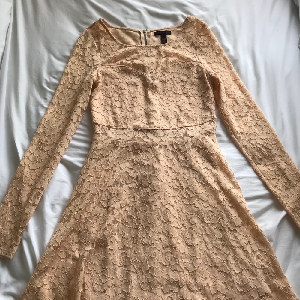 floral peachy dress